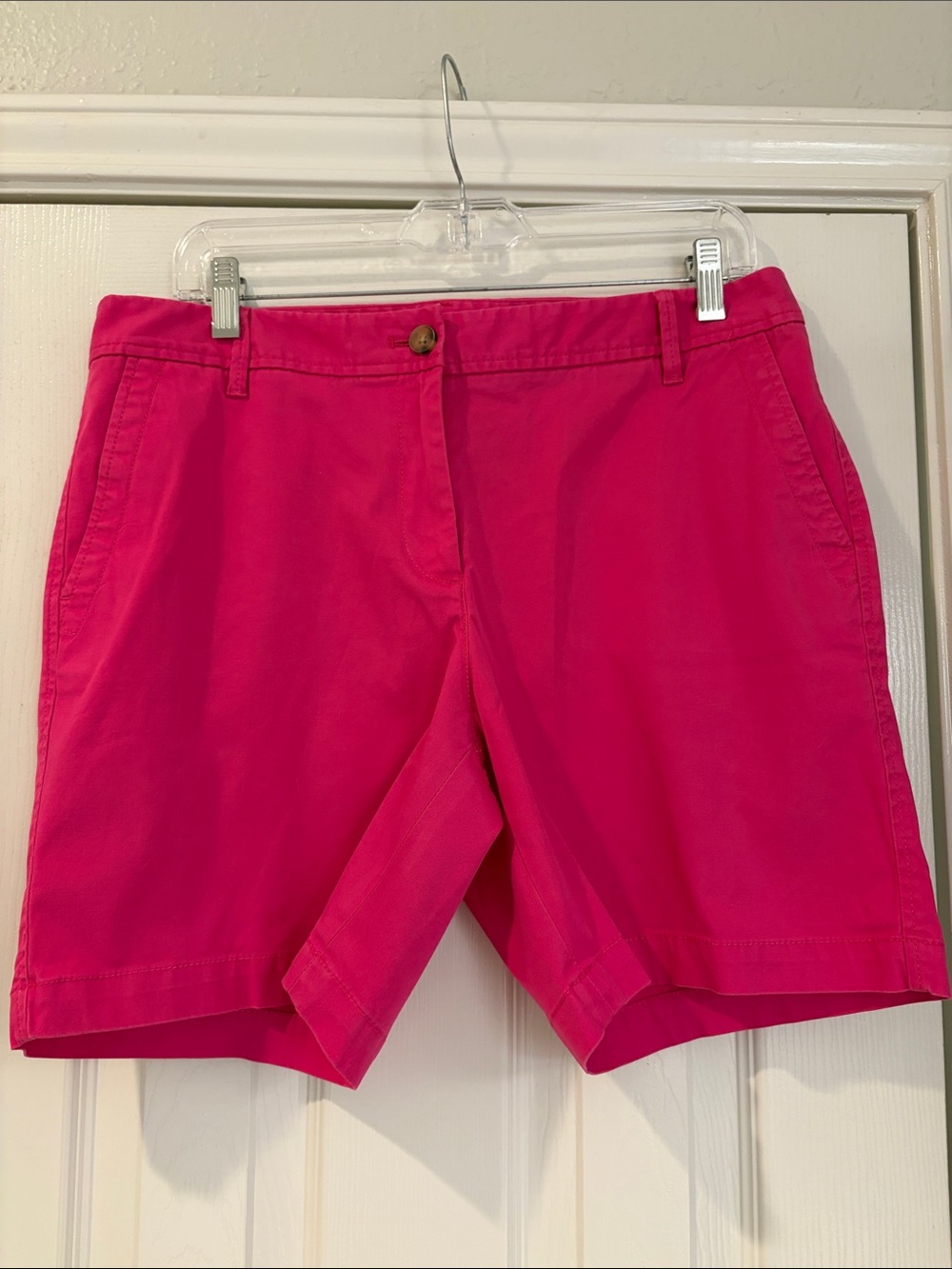 Talbots 7” inseam Hot Pink Girlfriend Chino Shorts - Picture 2 of 12